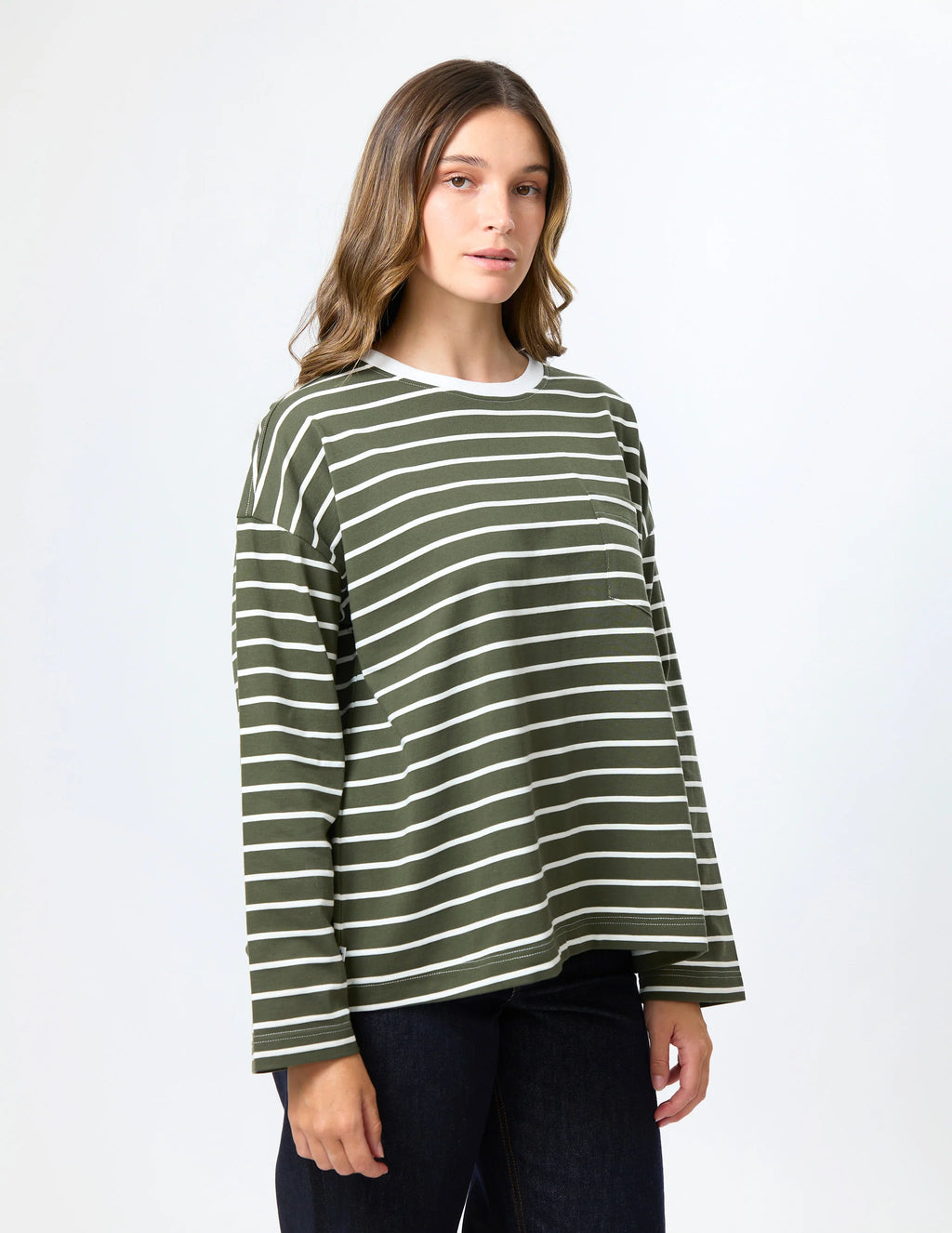 DROP SHOULDER LONG SLEEVE TEE