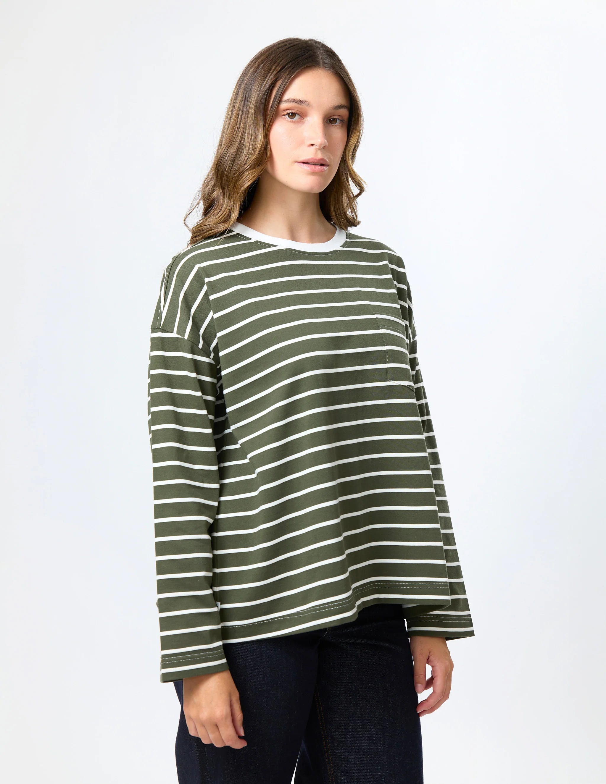 DROP SHOULDER LONG SLEEVE TEE