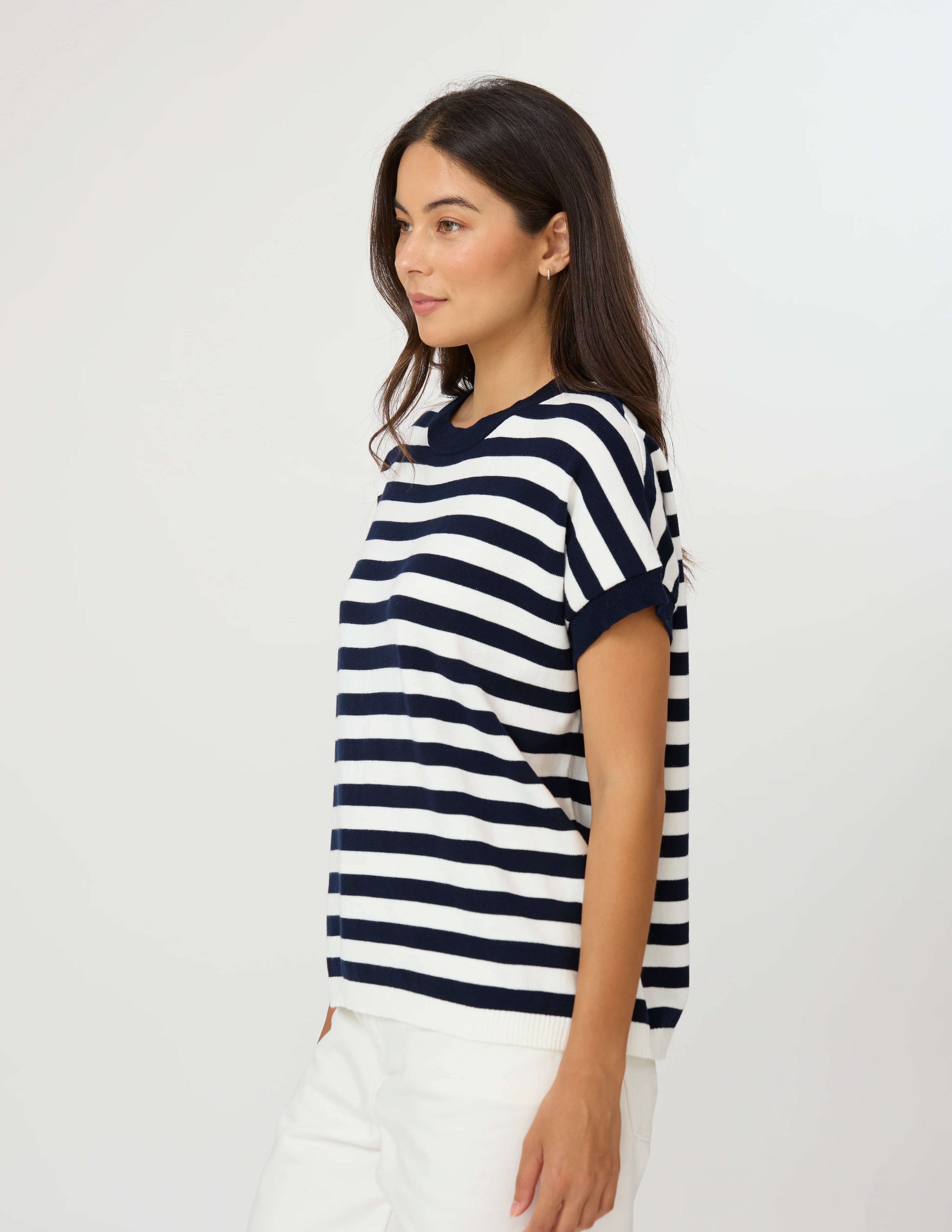 GWEN TEE MIDNIGHT STRIPE