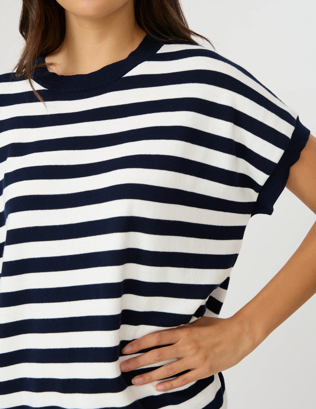 GWEN TEE MIDNIGHT STRIPE