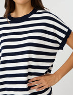 GWEN TEE MIDNIGHT STRIPE