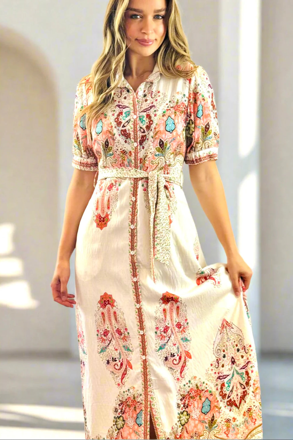 FAIT DRESS IN CREAM