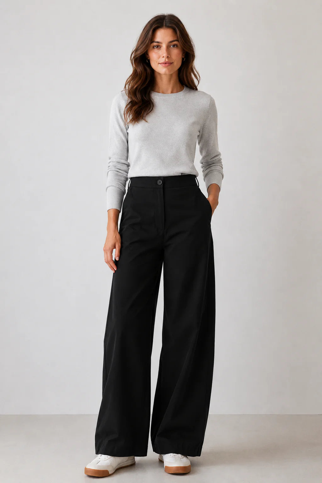 AMYIC BARREL LEG PANT BLACK