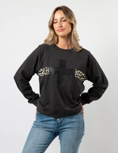 Load image into Gallery viewer, LEOPARD STRIPE EVERYDAY SWEATER
