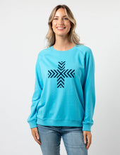 Load image into Gallery viewer, CHEVRON CROSS SWEATER
