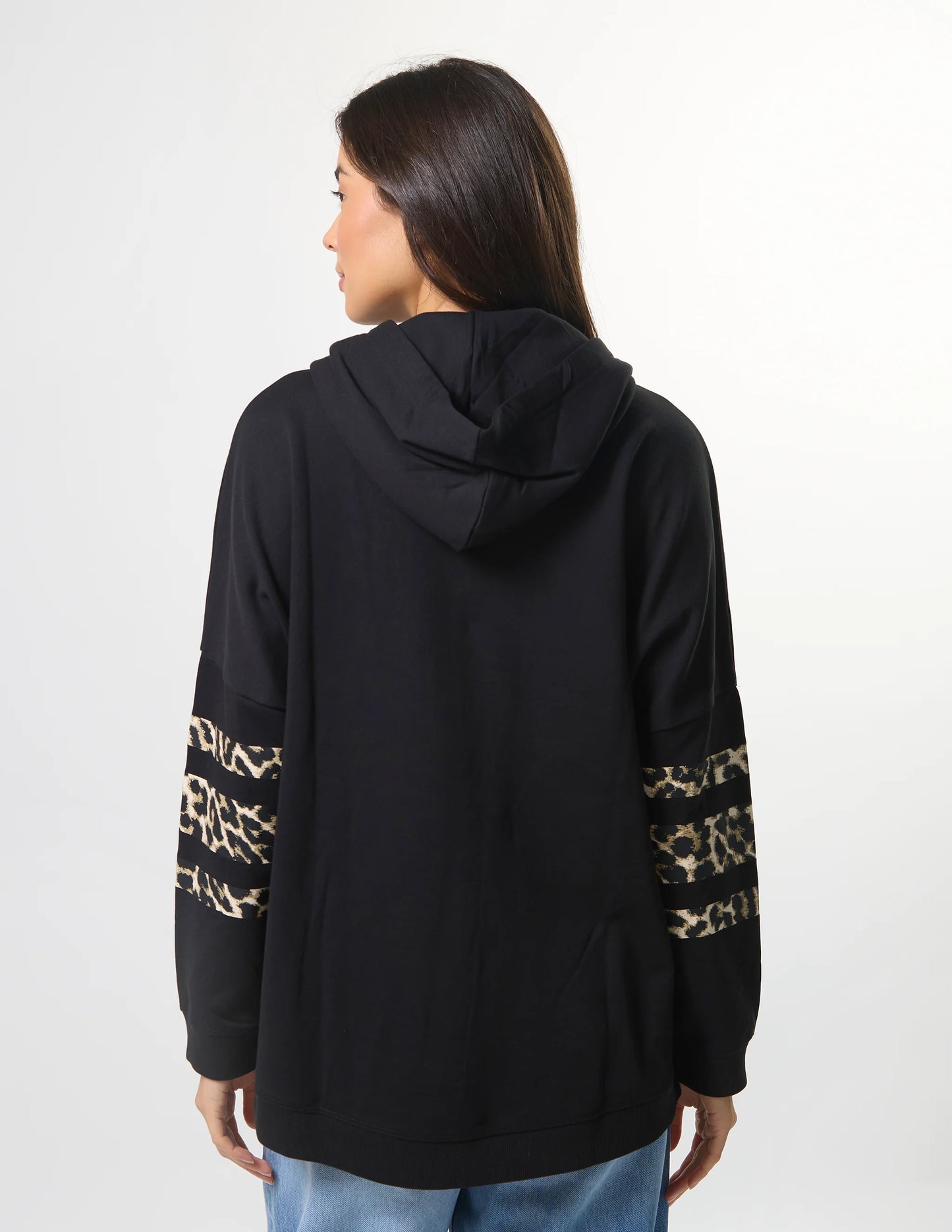 BLACK LEOPARD NEWPORT HOODIE