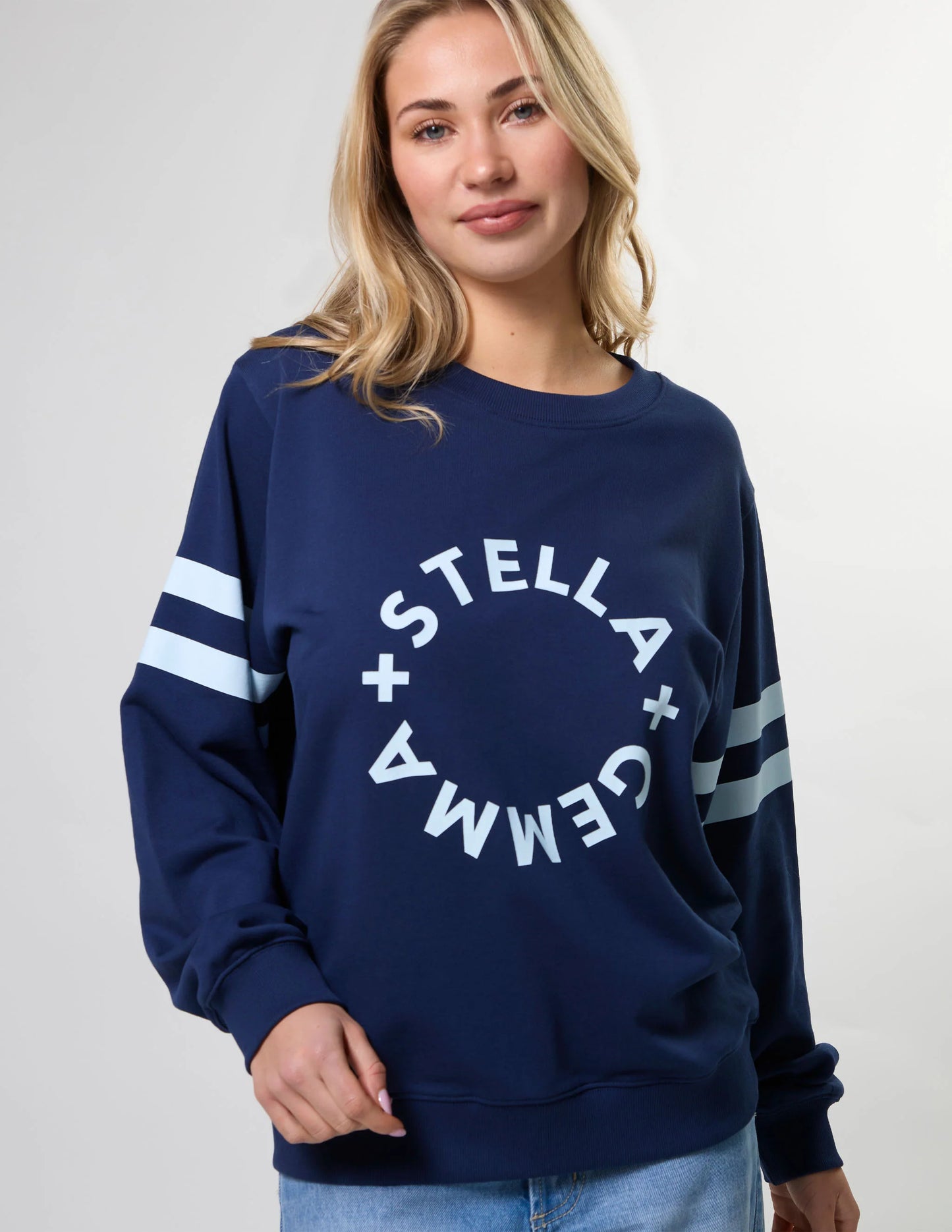 STELLA + GEMMA NAVY ROTATION SWEAT