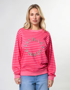 STELLA + GEMMA LEOPARD ROTATION SWEAT