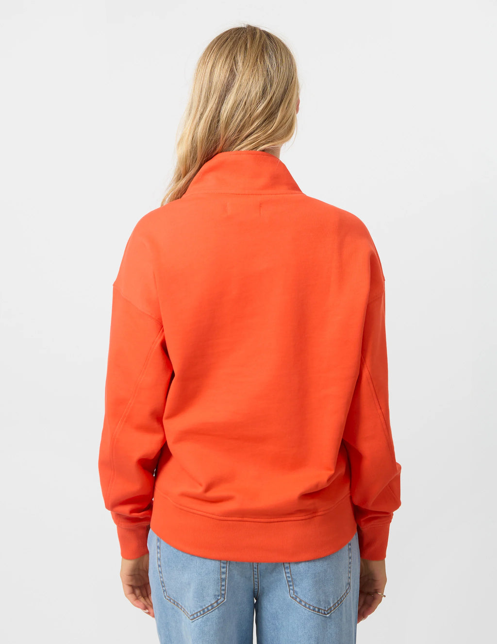 CORE ZIP SWEATER IN CHERRY