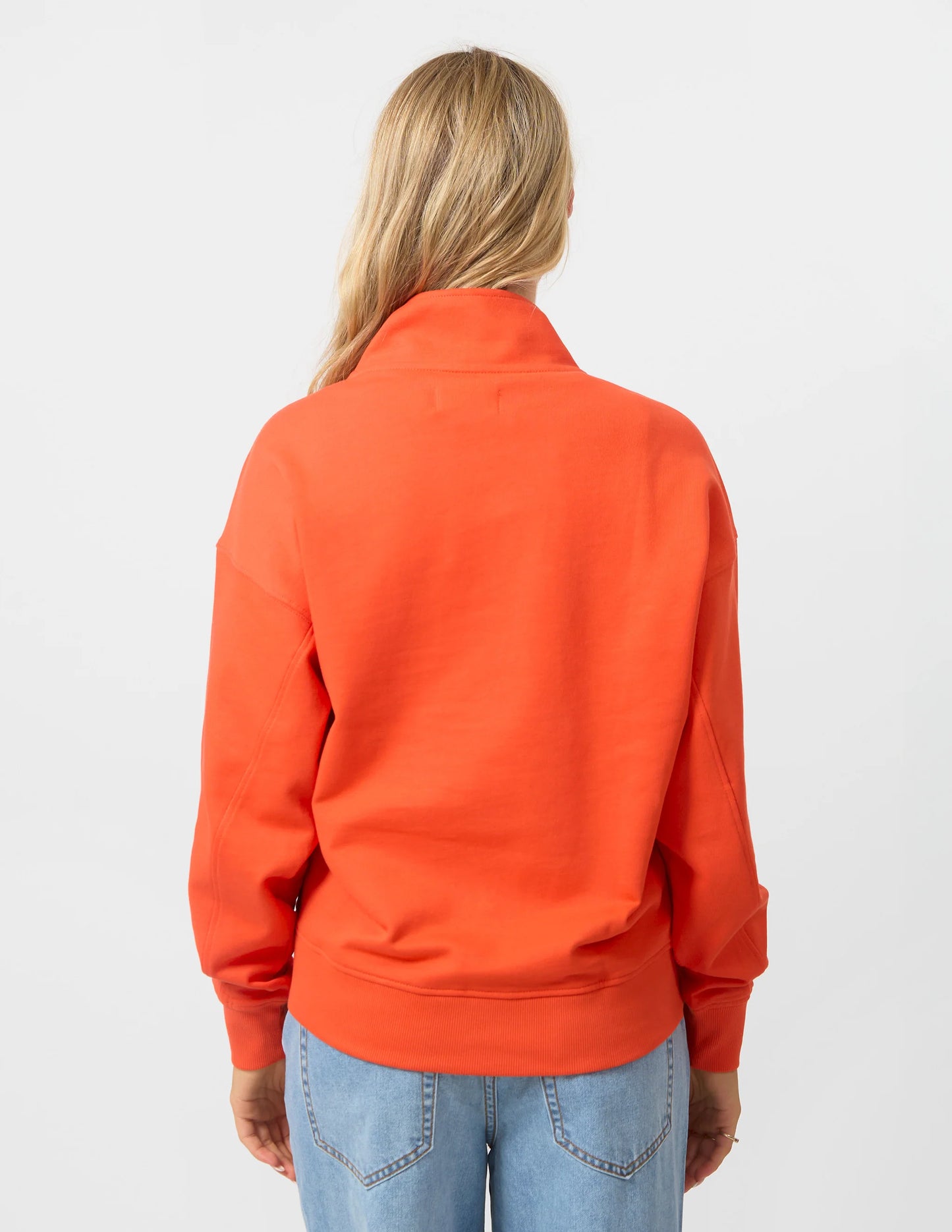 CORE ZIP SWEATER IN CHERRY