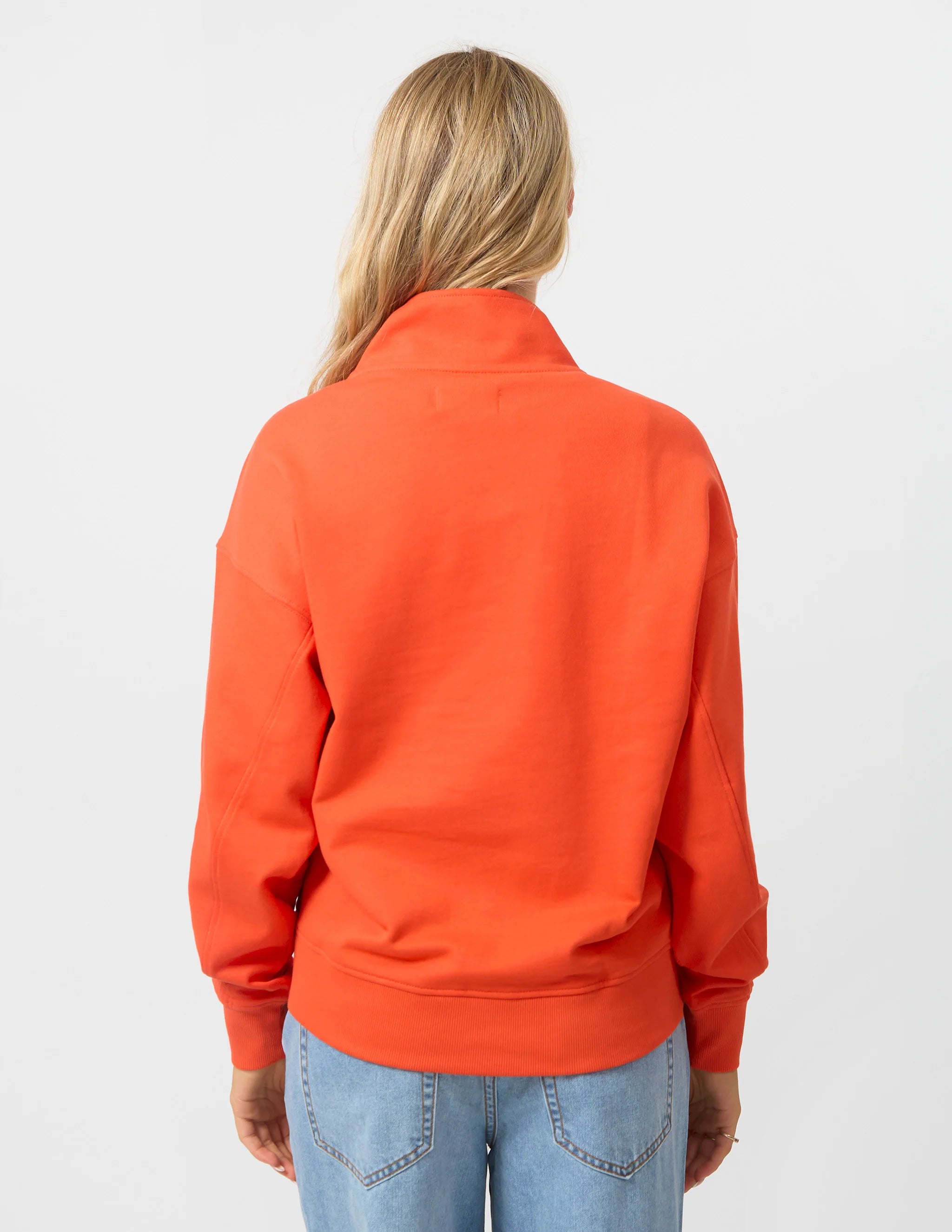 CORE ZIP SWEATER IN CHERRY
