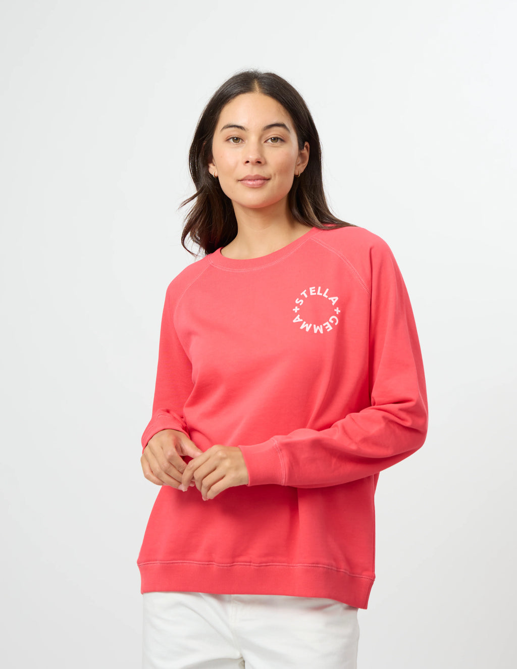 CLASSIC SWEATER IN DEEP CORAL