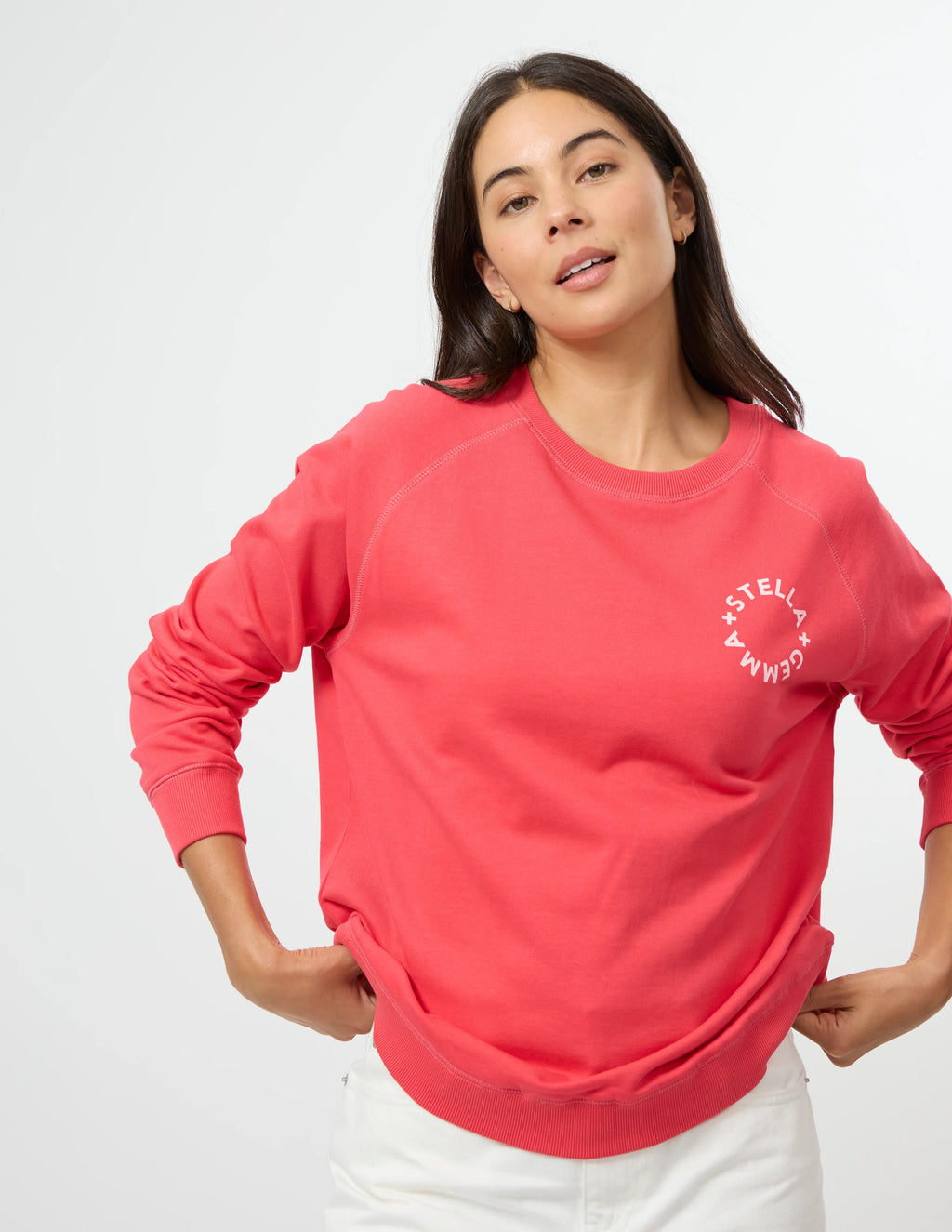 CLASSIC SWEATER IN DEEP CORAL