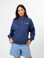 CORE ZIP SWEATER IN MARINE CORE