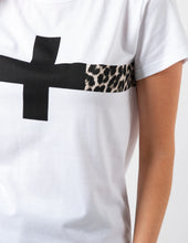 Load image into Gallery viewer, LEOPARD STRIPE TEE
