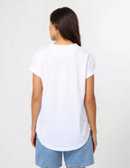 PICNIC STRIPES SOHO CUFF TEE