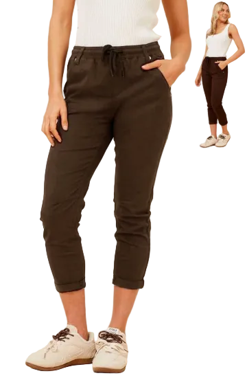 JESSIE JOGGER IN BITTER CHOCOLATE