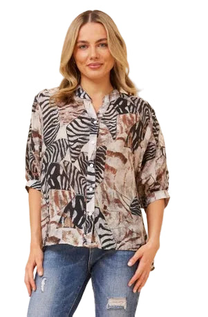 JAXIE TOP IN BEIGE