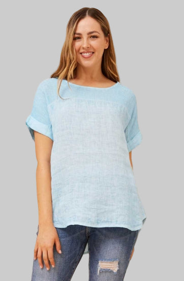 DARCY TOP IN LIGHT BLUE