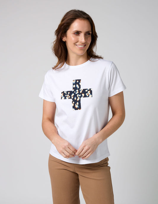 LEOPARD CROSS ACE TEE