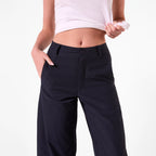 AMYIC BARREL LEG PANT IN NAVY