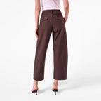 AMYIC BARREL LEG PANT IN CHOCOLATE