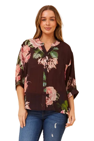JAXIE TOP IN EGGPLANT