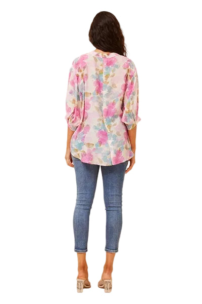 JAXIE TOP IN MULTI PINK