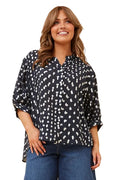 JAXIE FOIL PRINT TOP