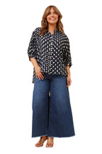JAXIE FOIL PRINT TOP