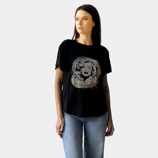 MARILYN TEE IN BLACK