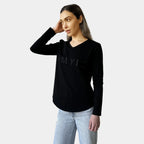 AMYIC BLACK LONG SLEEVE TEE