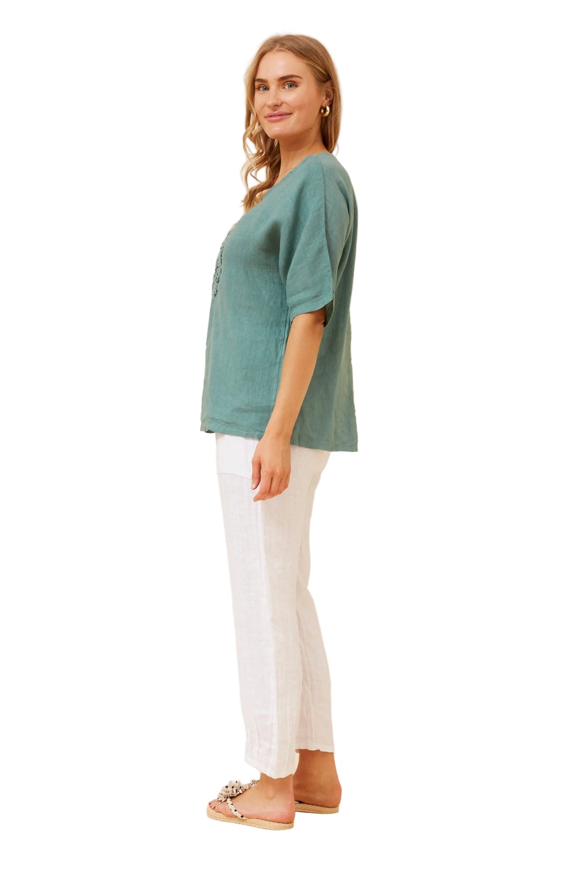 CIENNA TOP IN TIFFANY BLUE