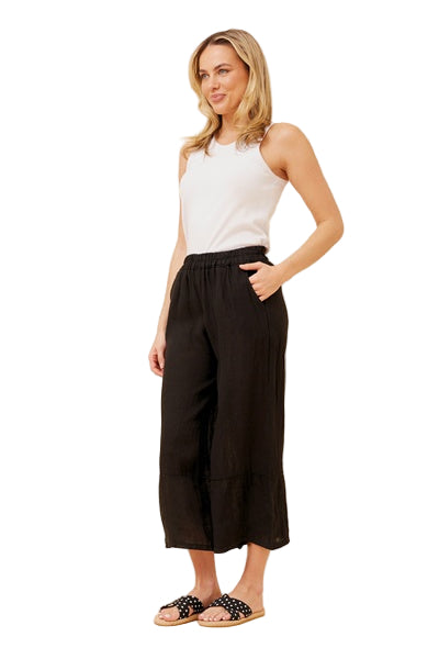 CROP LINEN PANT