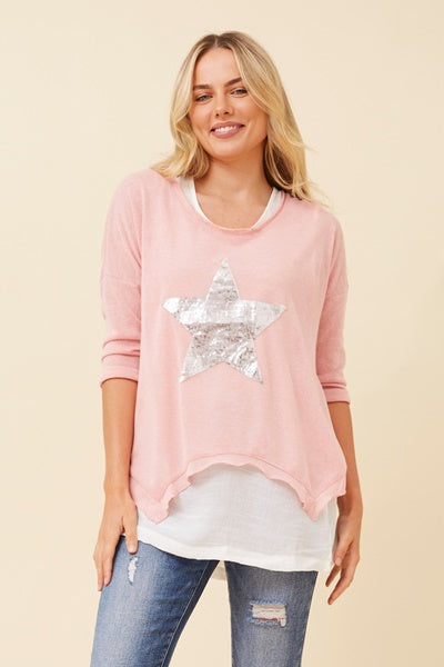 PINK STAR TOP