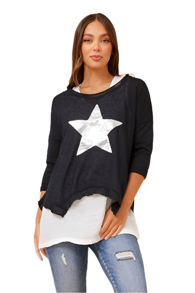 BLUE STAR TOP