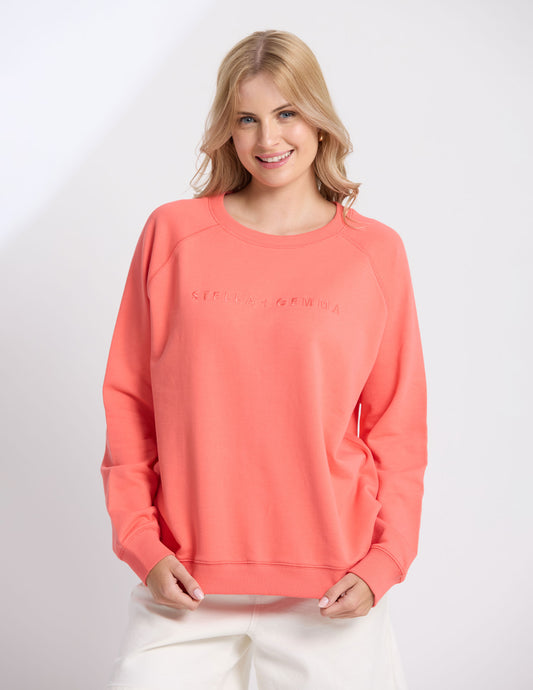 CLASSIC SWEATER IN CORAL