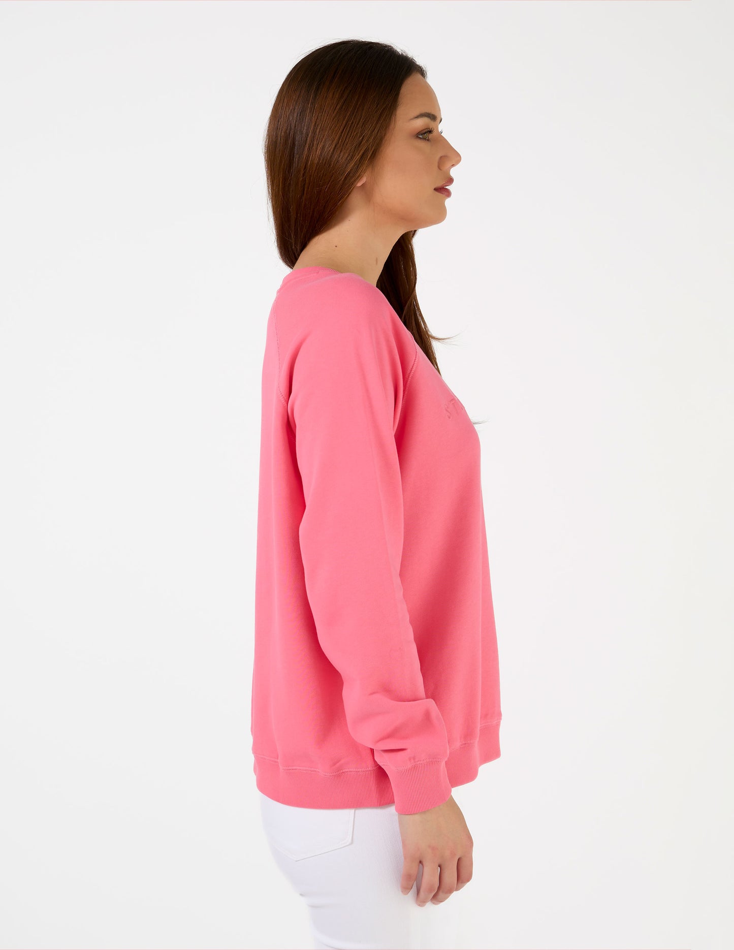 STELLA + GEMMA CLASSIC LOGO SWEATER WATERMELON