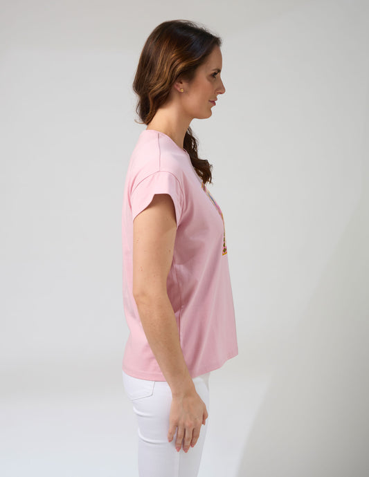 JARDIN TILE CUFF TEE