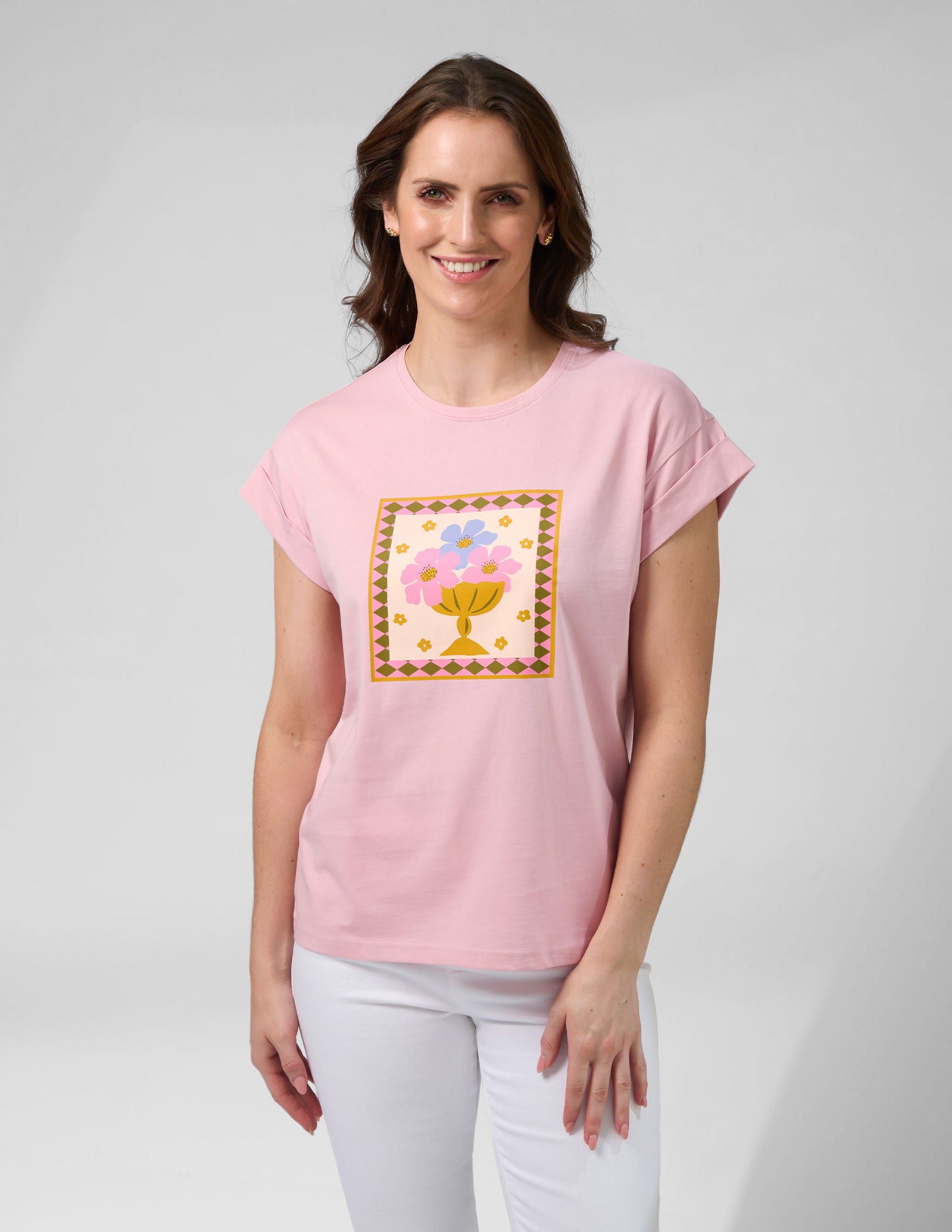 JARDIN TILE CUFF TEE