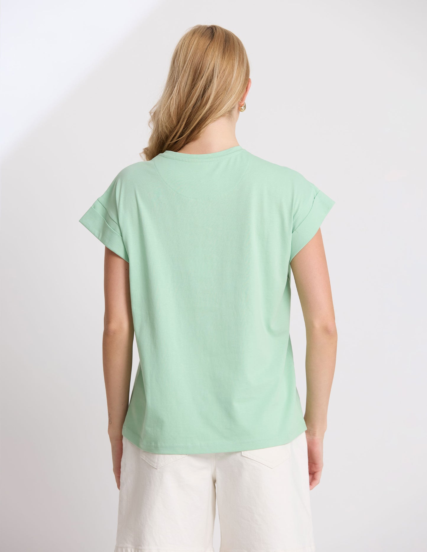 STELLA + GEMMA  LOGO CUFF TEE