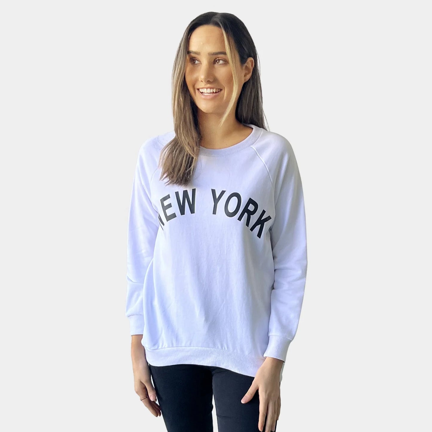 NEW YORK SWEAT WHITE