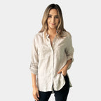 DEE LINEN SHIRT IN NATURAL