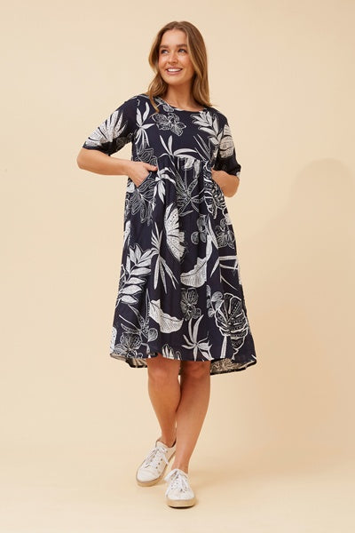 BAILY DRESS IN NAVY