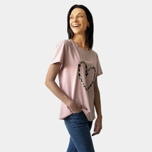 Load image into Gallery viewer, ANIMAL PRINT HEART TEE
