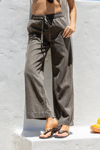 KHAKI TENCEL JEAN