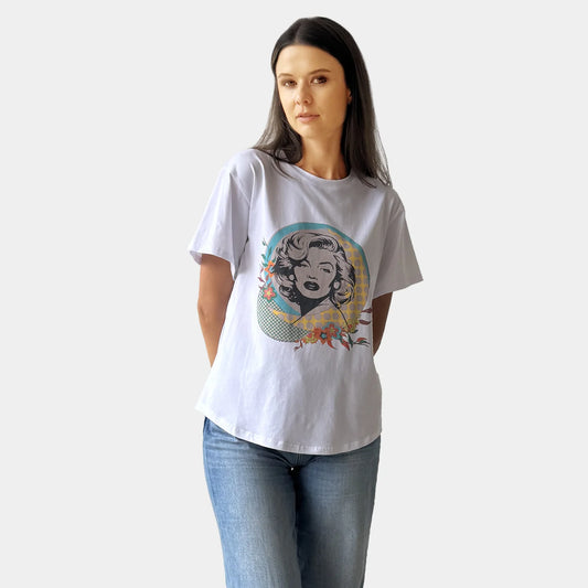 MARILYN TEE IN WHITE