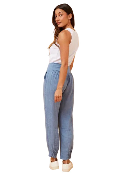 RILEY LINEN PANT DENIM