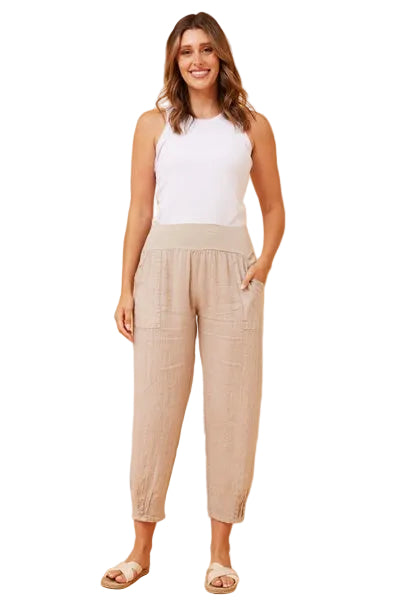 RILEY PANT IN LINEN