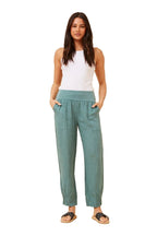 RILEY LINEN PANT IN LAGO
